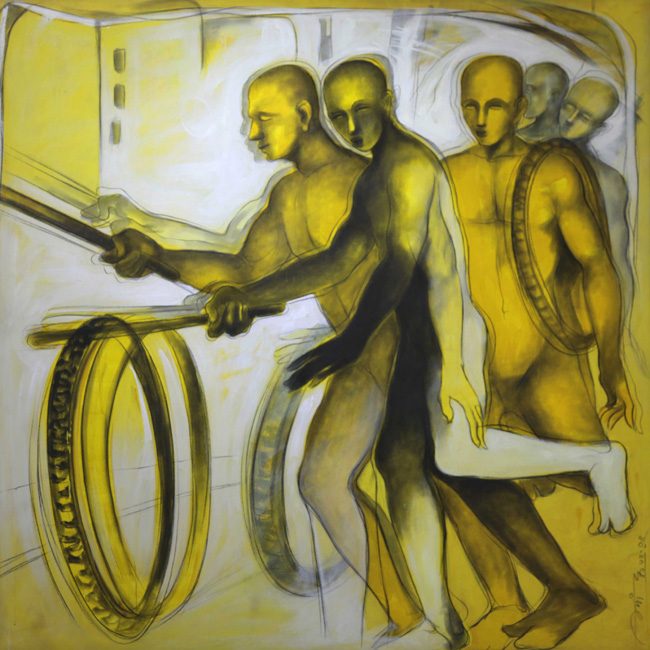 Mixed media on canvas by Amit Dutt