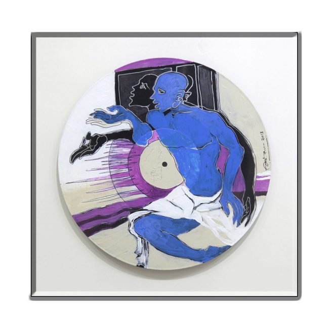 Painted plate by Amit Dutt